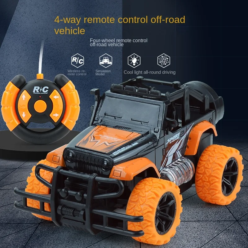 

4CH Children's Simulation Electric RC Off-road Vehicle Model Baby Electric Light Music Toy Car Charging Remote Control Car Gift