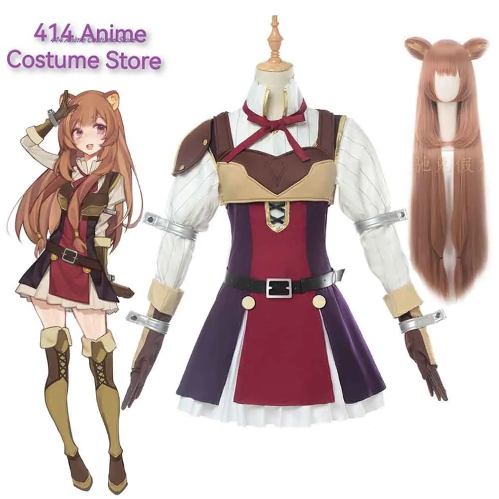 Аниме Tate no Yuusha Nariagari Rising of Shield Hero Raphtalia Косплей Костюм платье наряд женский аниме