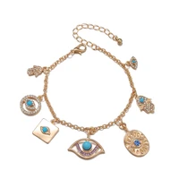fashion bracelet for women evil eye palm charm 7 shapes pendant accessories jewelry gift