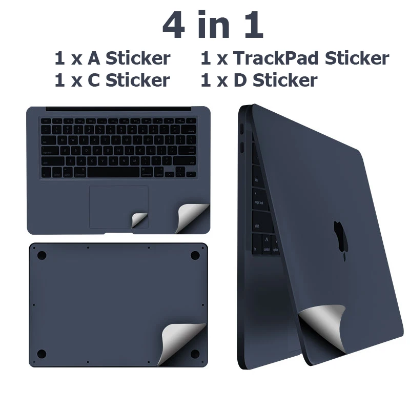 Наклейка на корпус для MacBook Pro 14 16 дюймов 2021 A2442 Air 13 3 M2 2022 A2337 A2338 полная защита