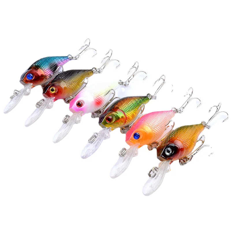 

New Bait 6CM/4.5G Bionic Bait Hard Erbium Wholesale Factory Free Postage Luya Bait Fishing Goods Fishing Accessories 1pcs