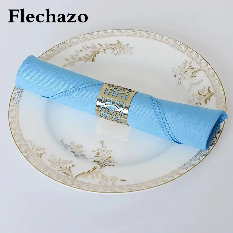 

10pcs Cloth Napkins Country Wedding Decoration Table Deco Serving Tea Towel Linen Centerpieces Art Fabric Supplies Dining Mat