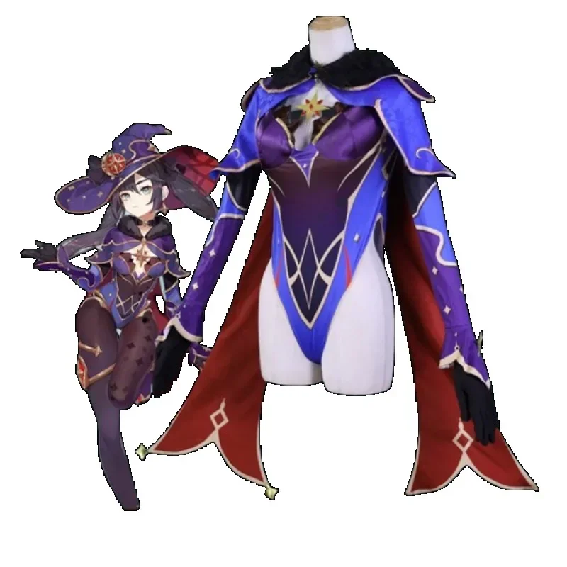 SN66 игра Genshin Impact Mona аниме костюмы для косплея Хэллоуин карнавальный костюм