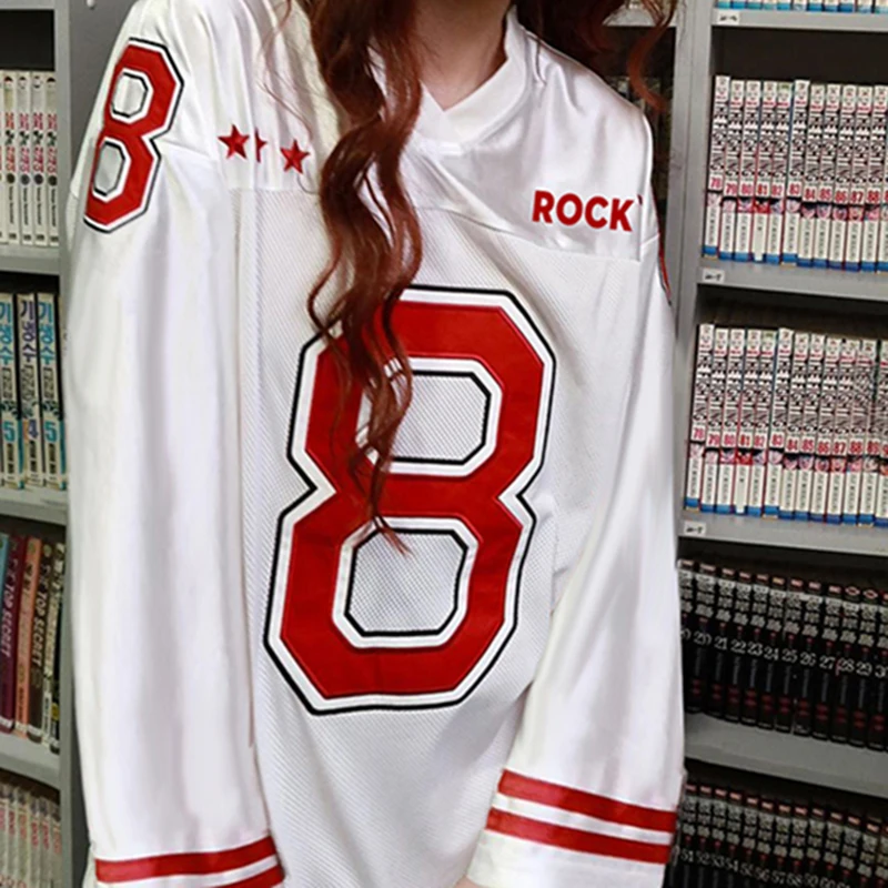 IAMHOTTY контрастный топ большого размера с цифровой заплатками в американском