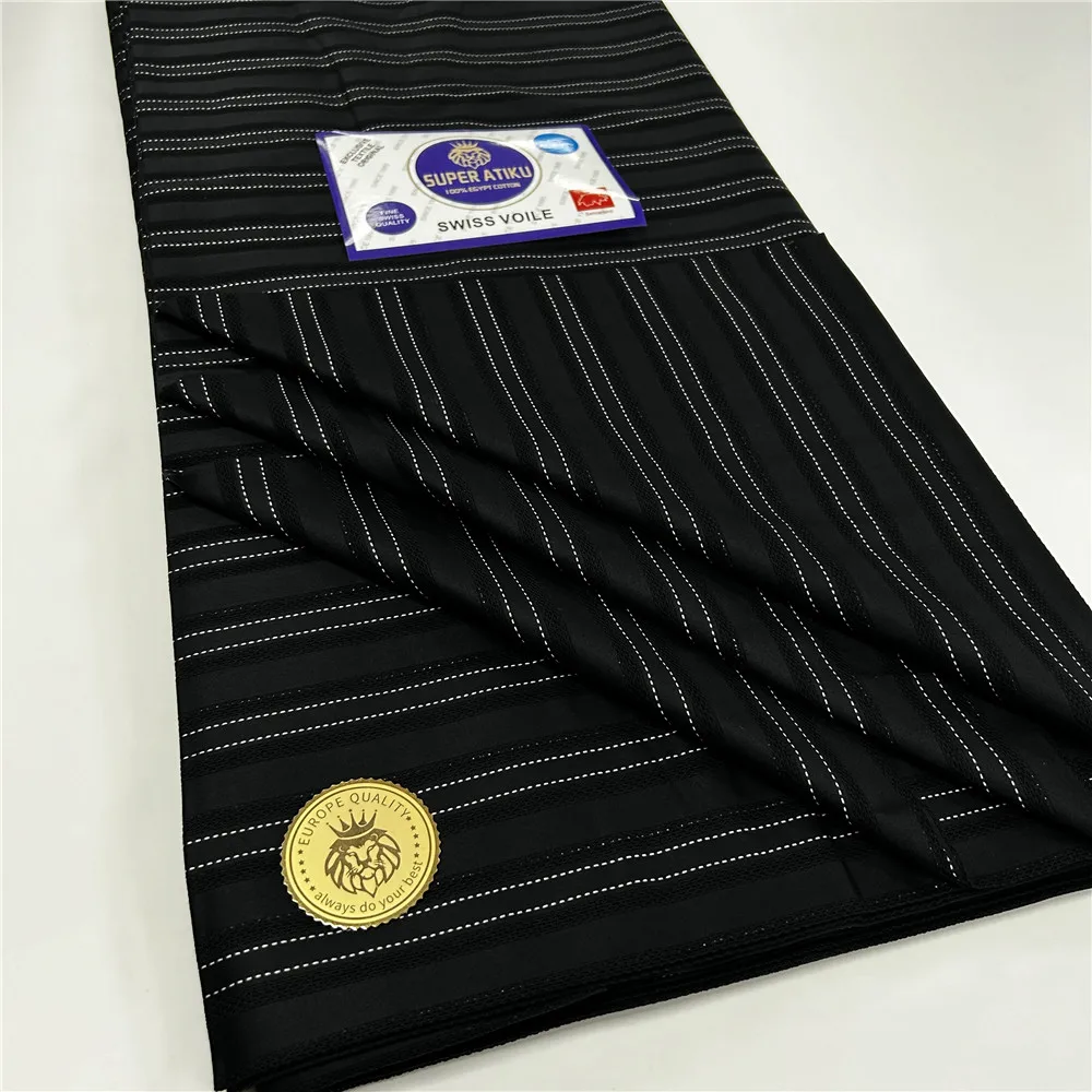 Лидер продаж 5 ярдов африканская ткань для костюма Senator модная хлопковая мягкая