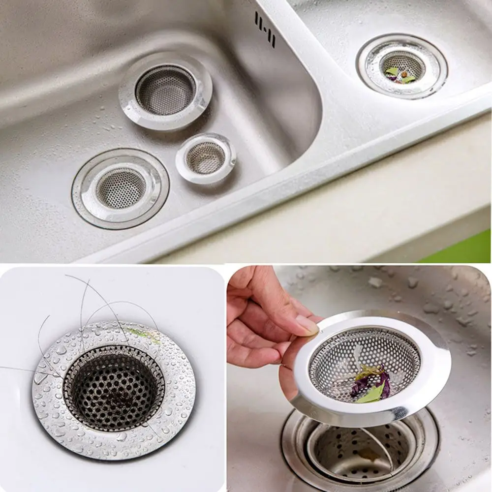

Catcher Hair Trap Holes Anti-blocking Shower Drain Cover Sink Filter Bathroom Plug Filter Bathtub Drain Strainer Waste Stopper