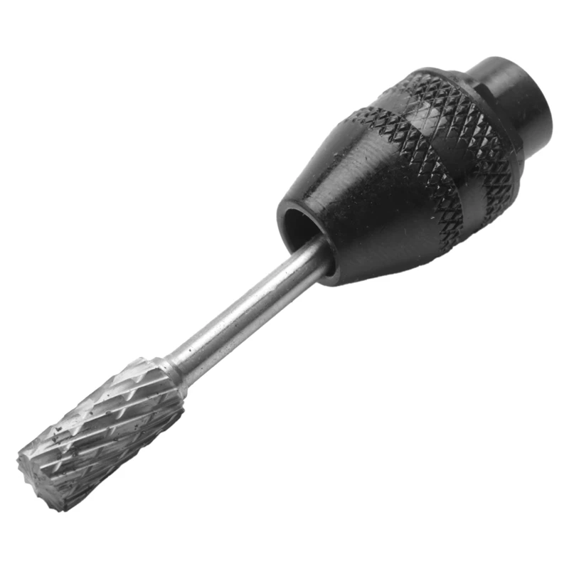 

11X Multi-Function Three-Jaw Mini Drill Chuck Rotary File Set Woodworking Wood Carving Head