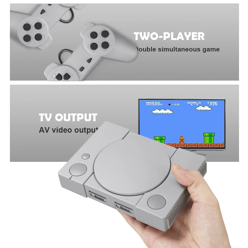 8-bit PS1 Appearance Mini Game Console NES Classic TV Game Console