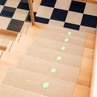 luminous soft variety pattern self adhesive non slip home stair stepping mat water absorption stair mats carpet protector rug