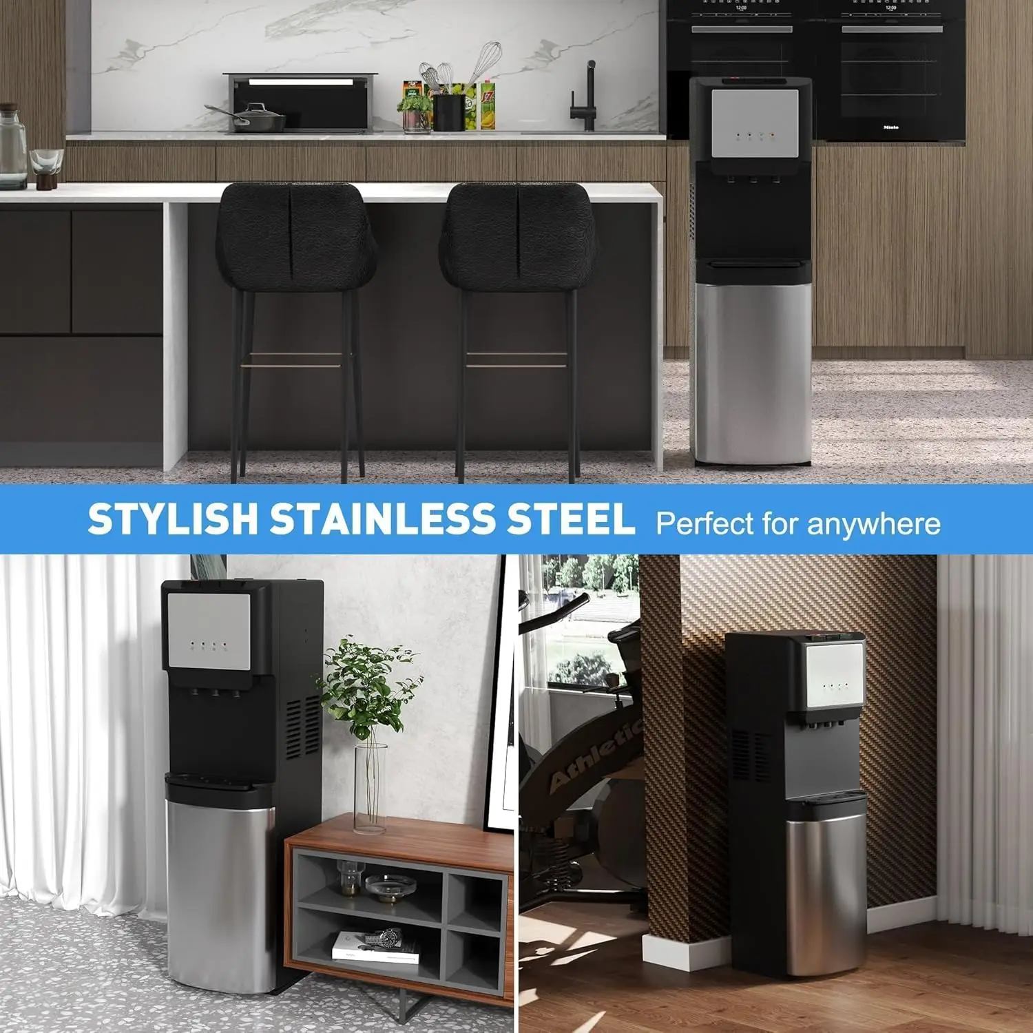 Загрузочный диспенсер для воды бутылок на 5 галлонов горячей холодной и