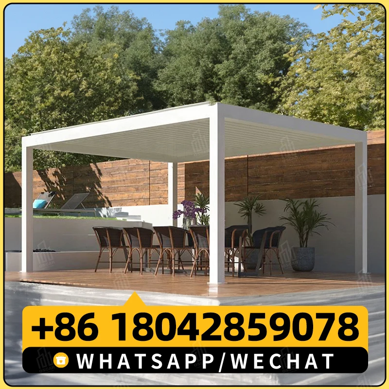 Индивидуальные открытые садовые перголи напольные водонепроницаемые беседки 3x3