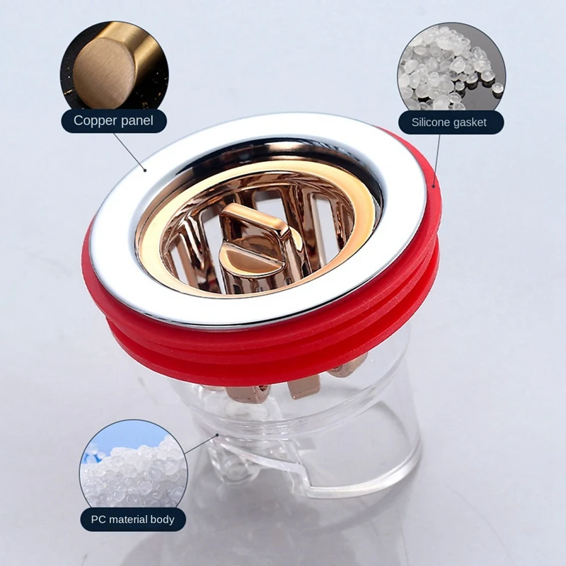 Сливной сердечник для пола защита от запаха сливная пробка душа насекомых