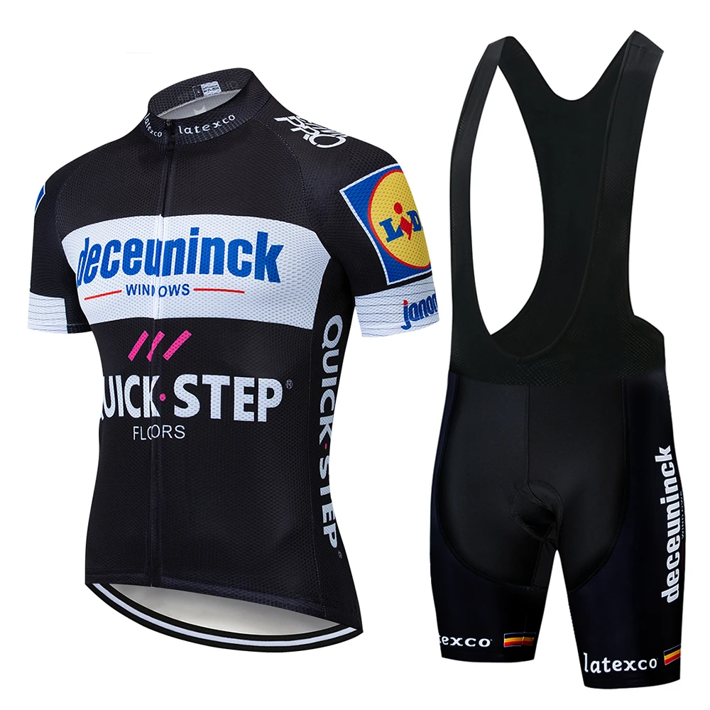 

2022 DECEUNINCK Cycling Jersey Sets Men's Bicycle Short Sleeve Cycling Clothing Bike maillot Cycling Jersey Bib Shorts