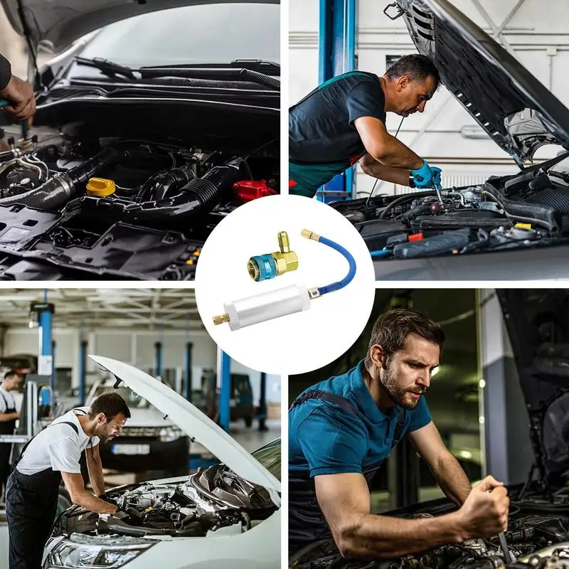 R134A Комплект для заправки хладагента Шланг Кондиционер Дозирующий клапан