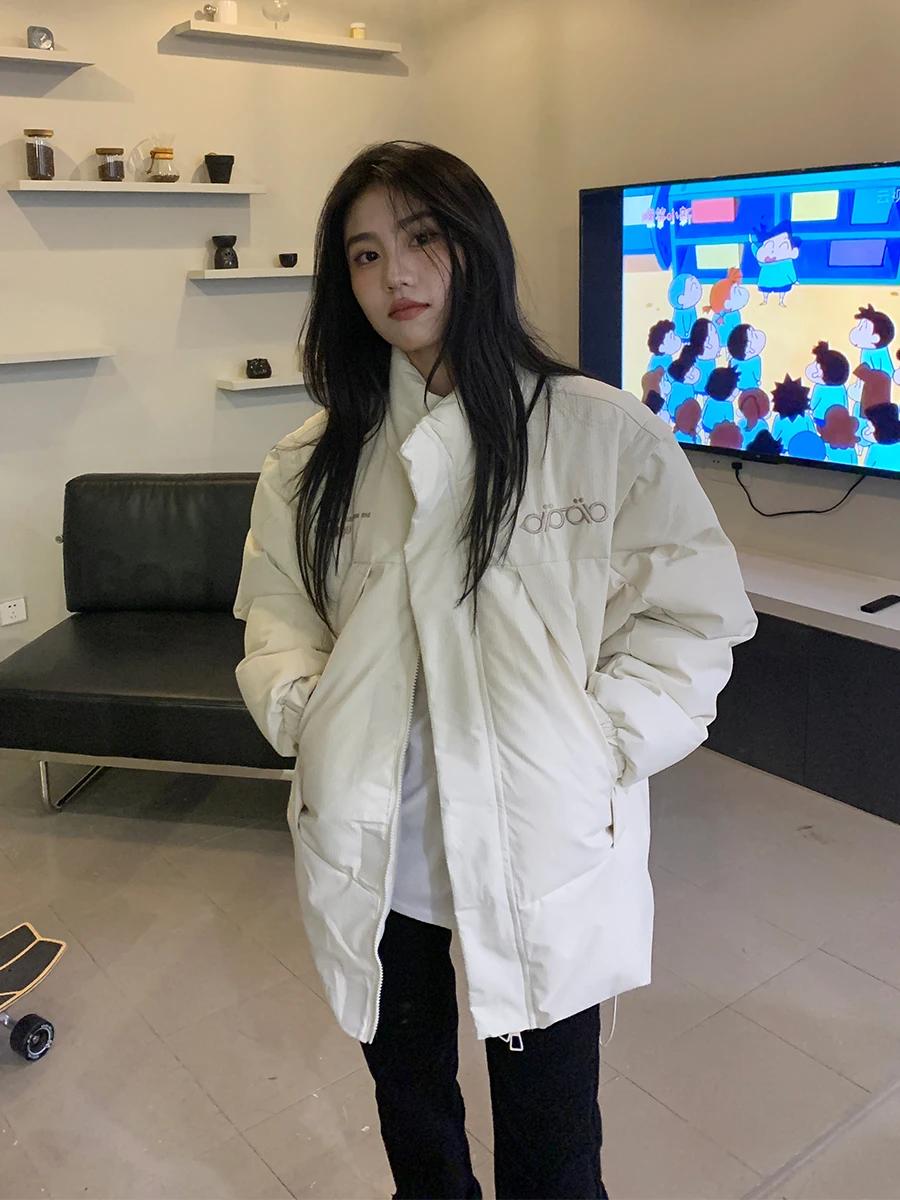 Sleeve Detachable Two-Way Wear Cotton Coat Jacket Women's Autumn and Winter Korean Style Loose Versatile Cotton Coat Fashion