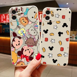 disney cute mickey mouse phone case for funda iphone 11 12 13 pro 12 13 mini x xr xs max 6 6s 7 8 plus cases cover celular coque free global shipping