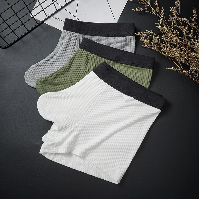 Мужские хлопковые трусы-боксеры GTOPX нижнее белье с большими карманами