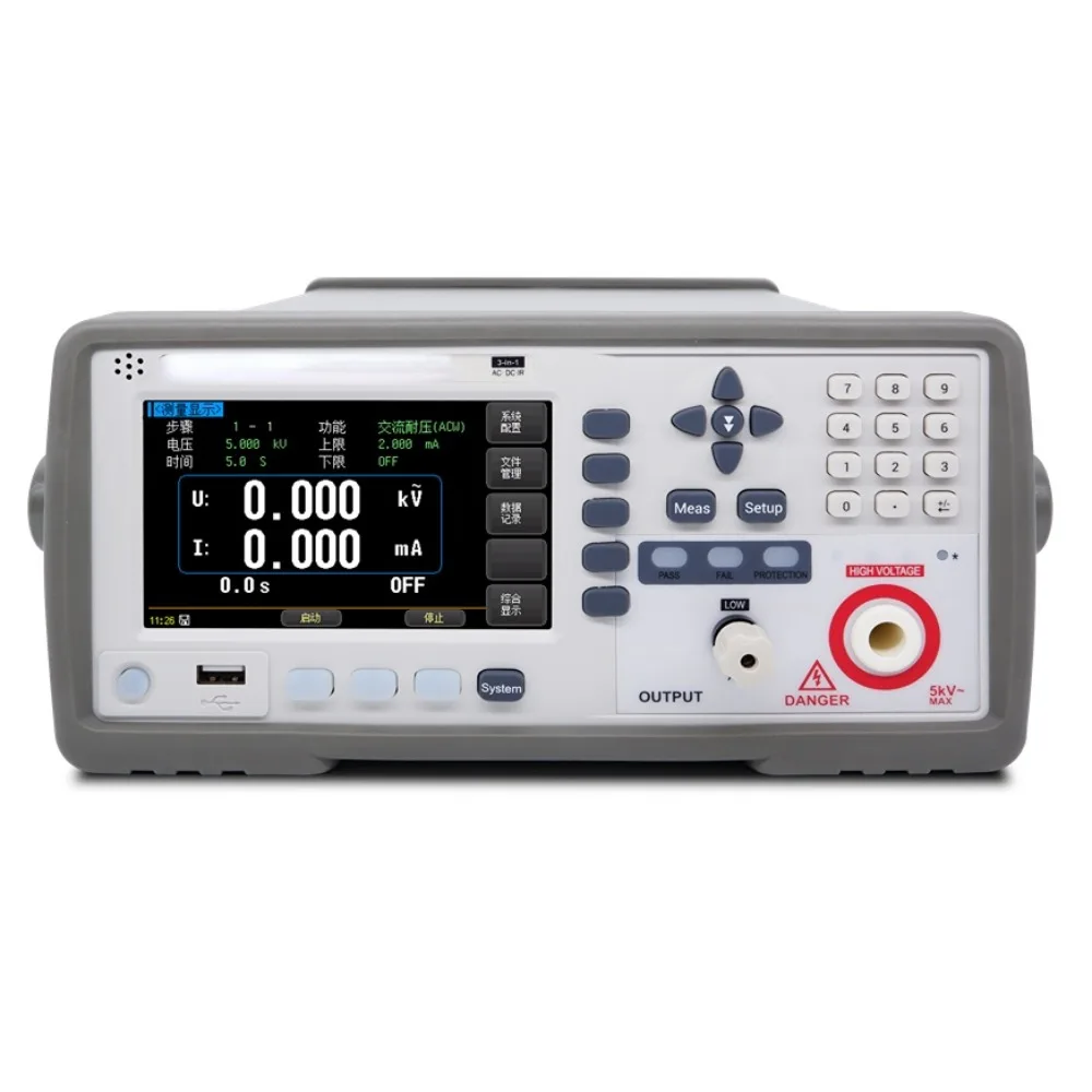 

AT9220B 5KV 0.001mA BIG SCREEN DISPLAY RS232 HANDLER INTERFACE AC WITHSTANDING METER