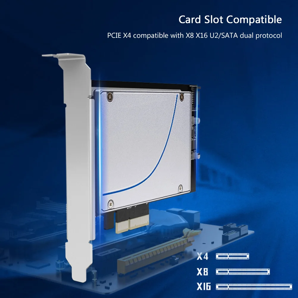 

PCI-E 3,0 X4 к U.2/SATA преобразователь платы адаптера тестовая плата жесткого диска KT048 2,5 дюймовый жесткий диск адаптер
