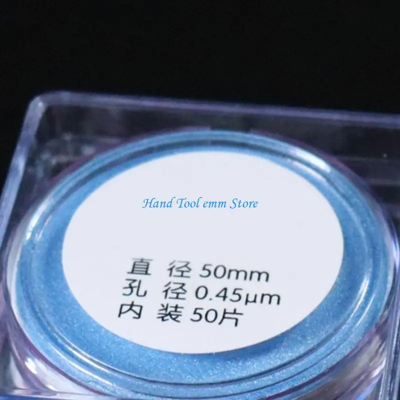 Фото H37F 50pcs Микропористый фильтр 0,22/0,45 мм. Микропористые мембраны 50 мм. №2