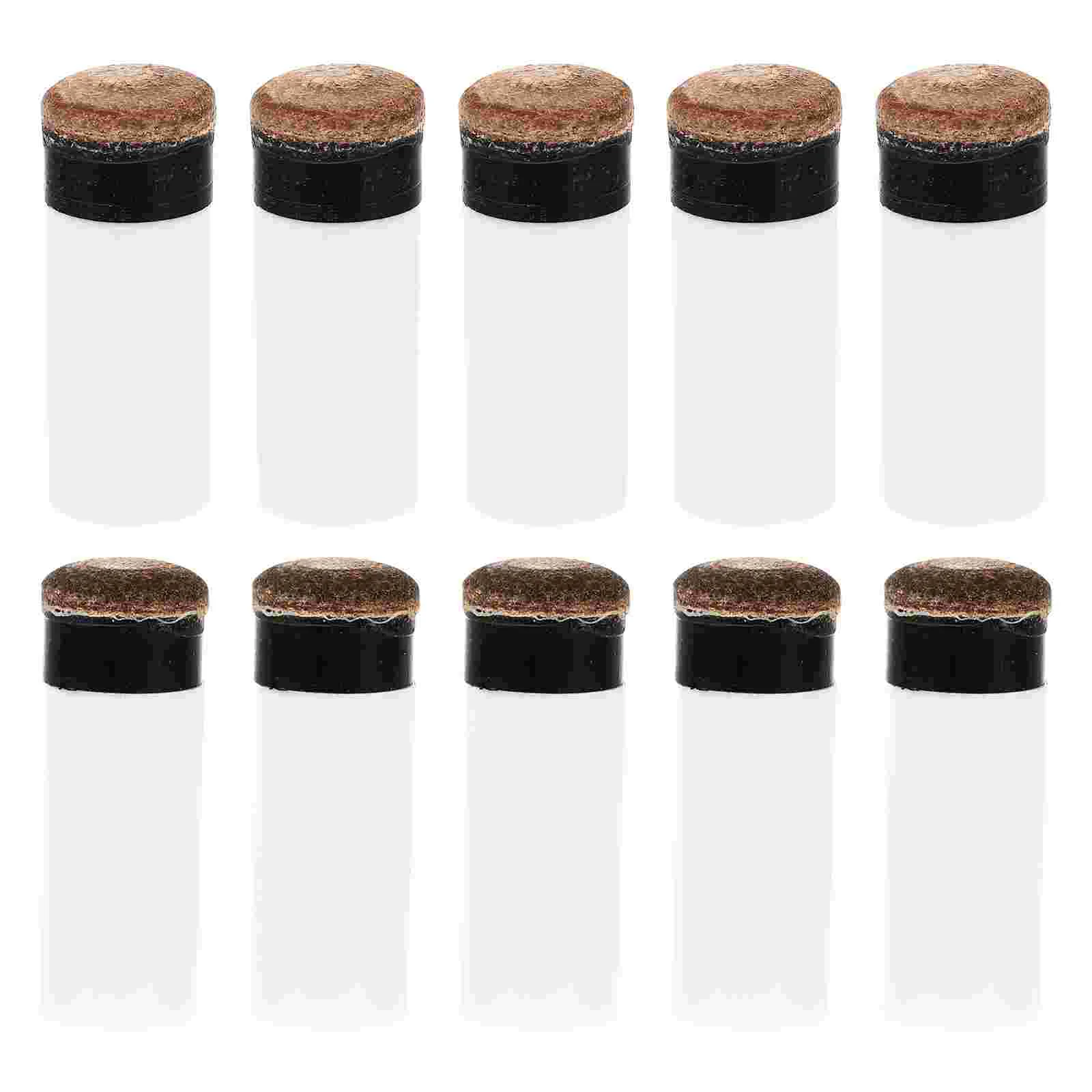 

10pcs Pool Cue Tips Cue Tip Replacements Screw-on Tips Pool Cue Stick Ferrules for Adults Gift Outdoor