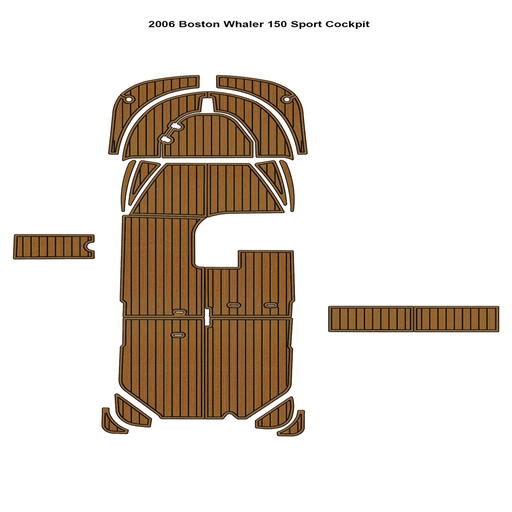 2006 Boston Whaler 150 Спортивная кабина лодка EVA Тиковая Дека из пеноматериала коврик на