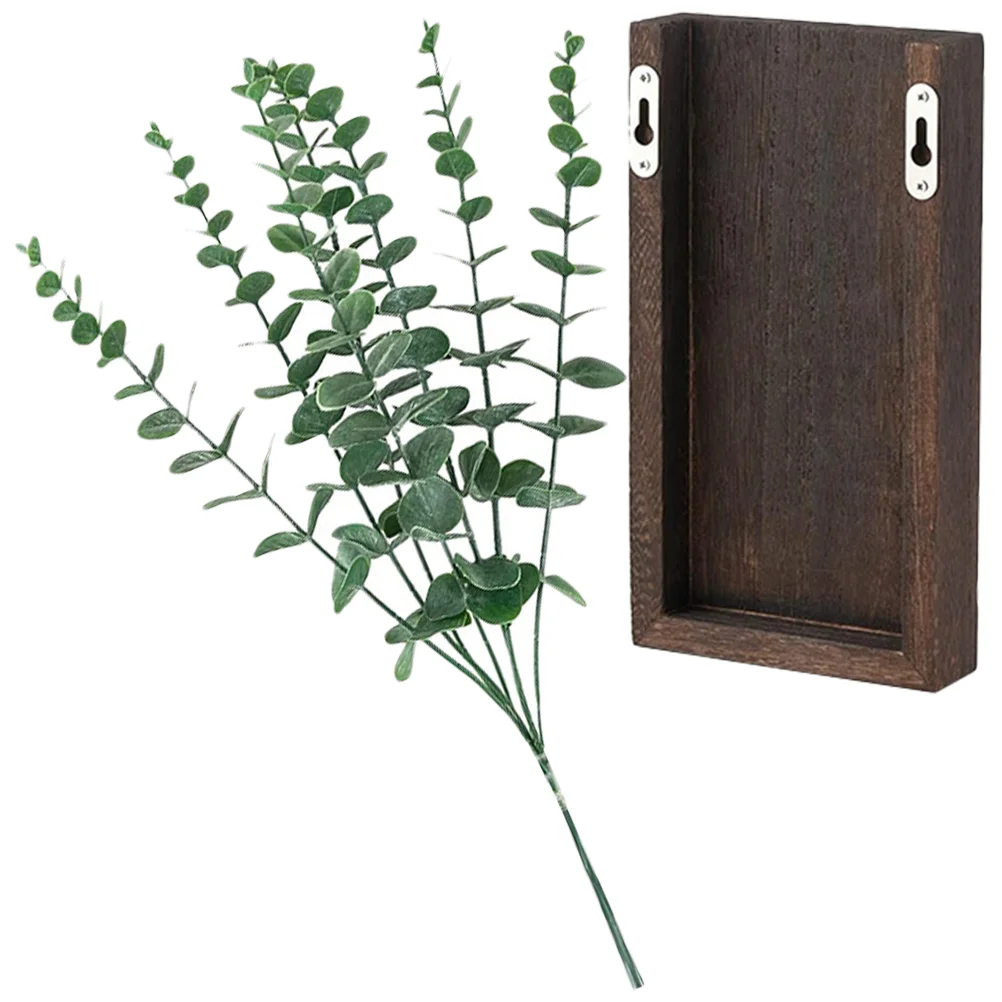 

Wooden Flower Pot Farmhouse Decoration Hanging Simulation Plants Fake Home Artificial Baskets Single