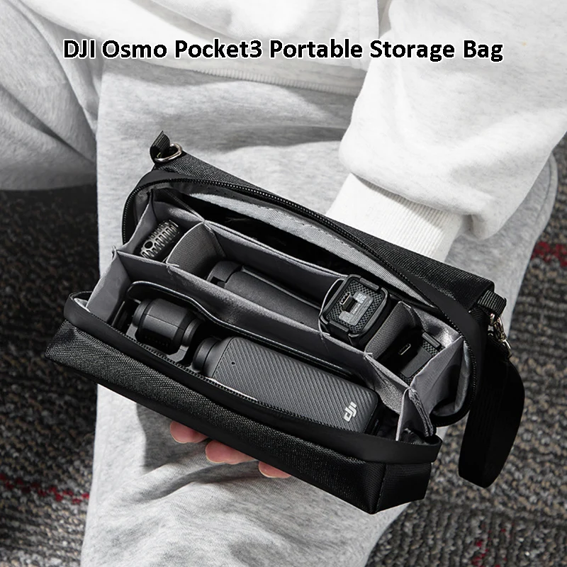 Фото Портативная мягкая сумка для хранения камеры DJI Osmo Pocket 3, защитный чехол, устойчивый к царапинам, водонепроницаемый, сумка для камеры №5
