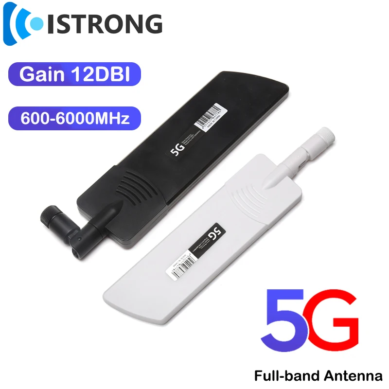 5G Antenna Outdoor 12dbi Signal Booster for WiFi Router Modem 600-6000MHz SMA Male 4G 3G GSM Full-band Fold Omni Aerial External