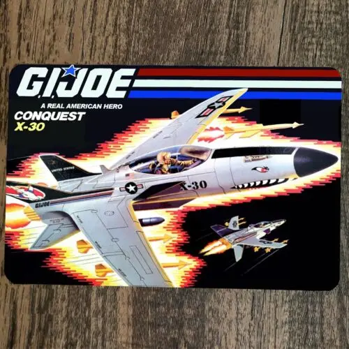 Металлическая настенная табличка Conquest X-30 Jet 8x12, постер GI Joe (art.: 3920dabe9d76e) - 3920dabe9d76e