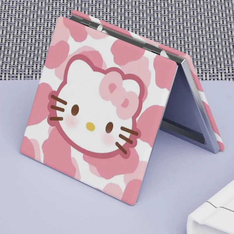 Мини-зеркало для макияжа Saniro Hello Kitty портативное милое двухстороннее складное