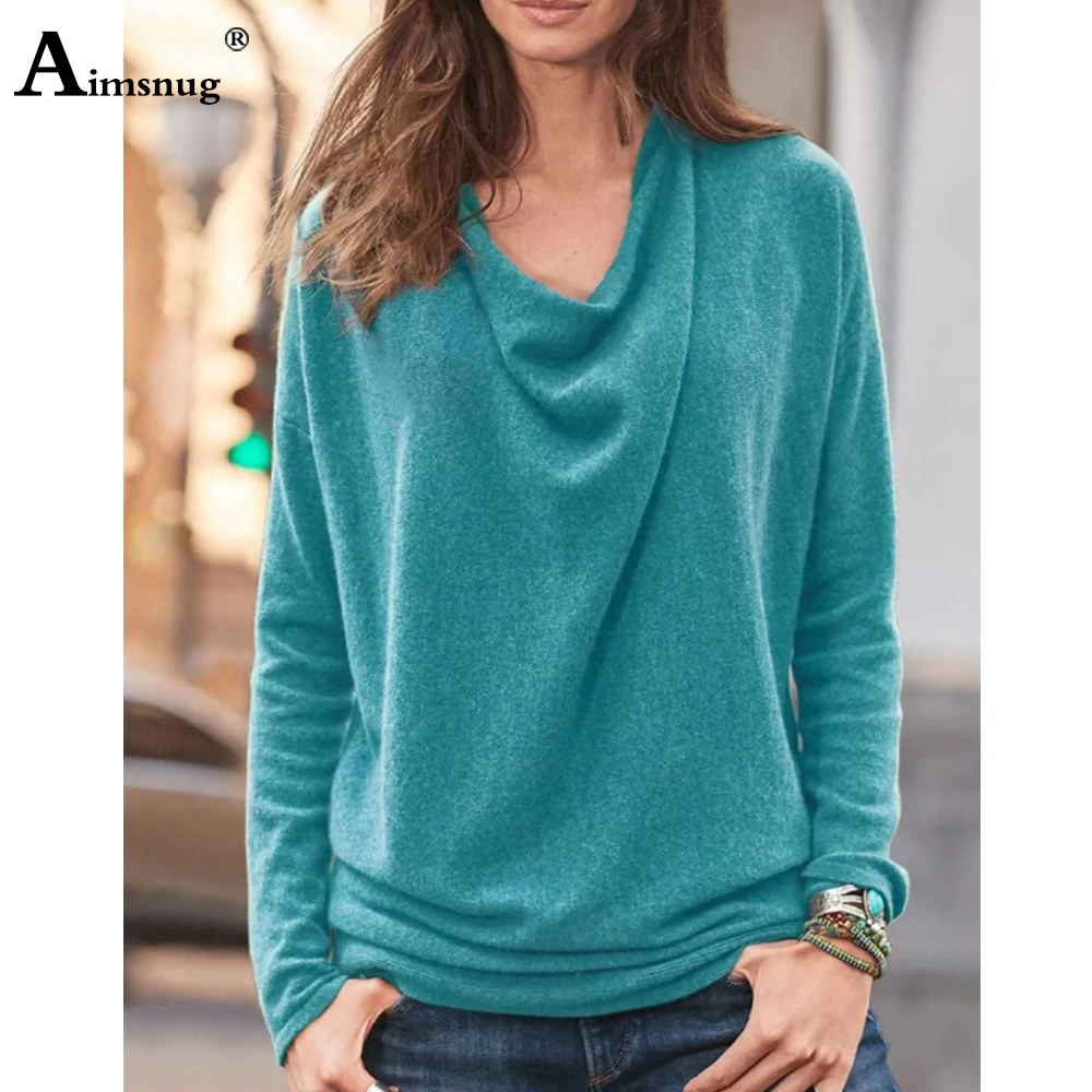 Женский базовый свитшот в стиле бохо красно-серый элегантный с длинным рукавом и