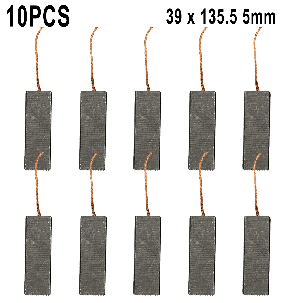 

Set Carbon Brush Indoor Outdoor Motor 10pcs 39*13.5*5mm Parts Replacement Washing Machine For Siemens Brand New