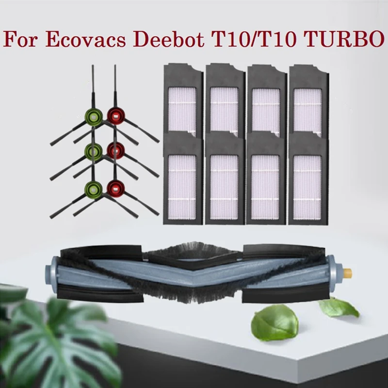 

Запчасти для пылесоса Ecovacs Deebot T10/T10, фильтр НЕРА, основная и боковые щетки, 15 шт.