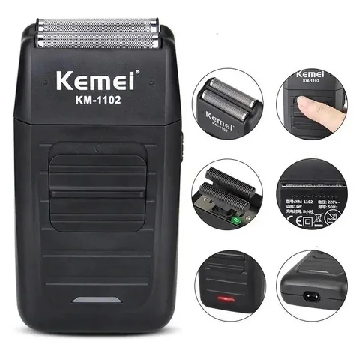

Maquina Shaver De Barbear Profissional Pezinho Kemel Km-1102