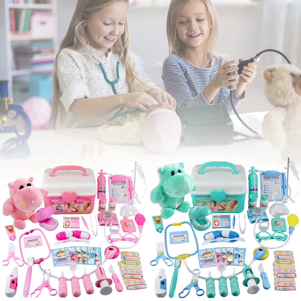 

Kids Doctor Kit 42-pcs Medical Pretend Play Set Pretend Play For Girls Boys Doctor Nurse Playset For Kids With Role Play
