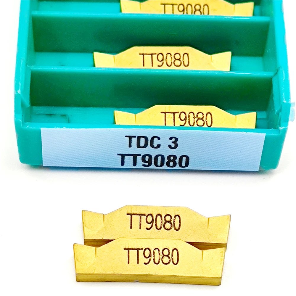 

100% оригинальные высококачественные твердосплавные вставки TDC3 TT9080, цементированная Концевая фреза, токарный станок с ЧПУ