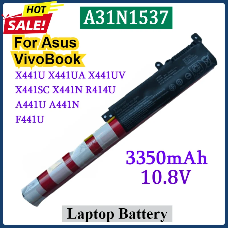 36WH A31N1537 Аккумулятор для ноутбука Asus VivoBook X441 X441U X441UA X441UV X441S X441SA X441SC R414U F441U A441U A441UV