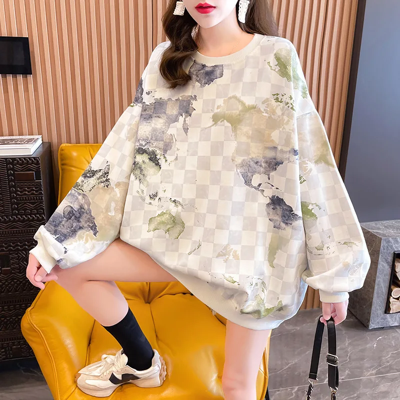 

2022 Spring & Autumn Loose Thin Casual Round Neck Sweater Korean Simple Chinese Style Elastic All-match Women Tops Free Shipping