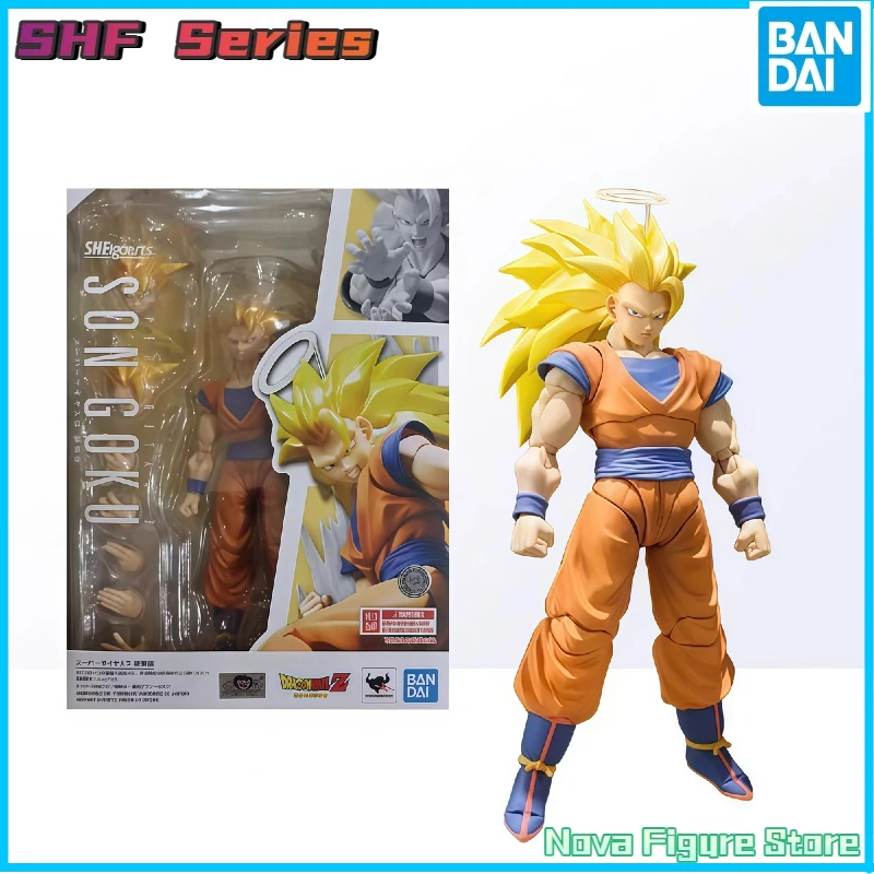 Фото В наличии: Коллекционная фигурка Bandai SHF Dragon Ball Z Super Saiyan 3 Super Three Son Goku (переиздание) – игрушка, подарок №1