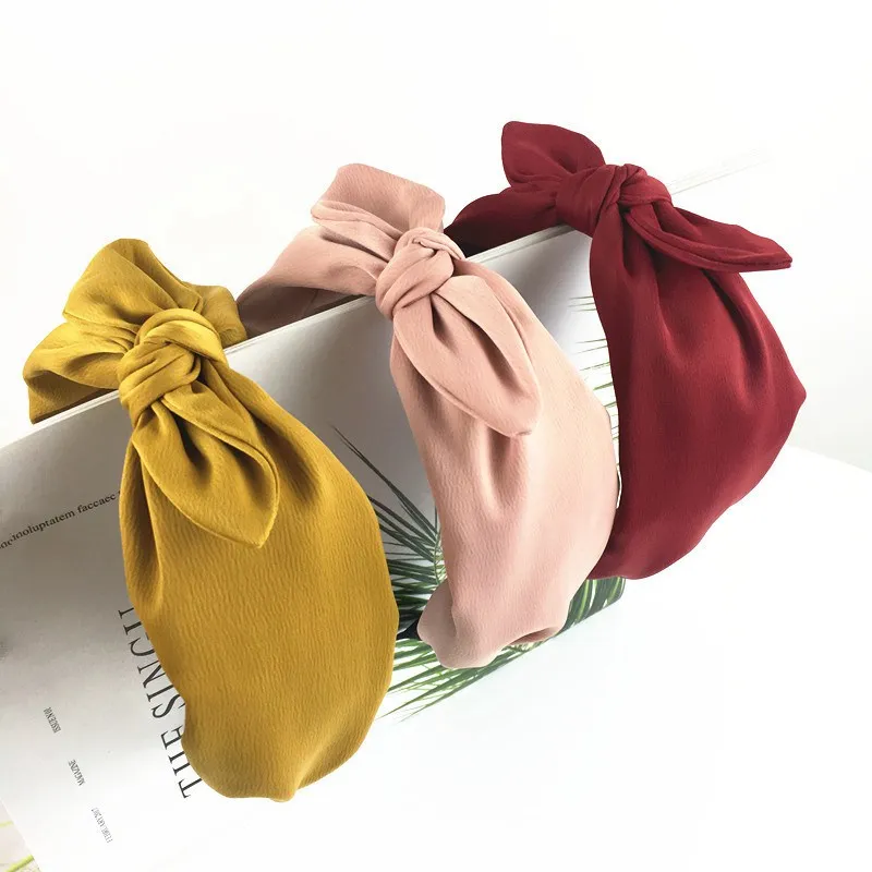 

Bow Hairband Big Bowknot Headband Dot Wide Hair Hoop Band Accessories for Women#