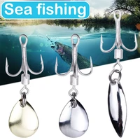 pack of 5 fishing treble hooks with spinner blade tail spinner for lures baits for lures baits saltwater fishing ys buy