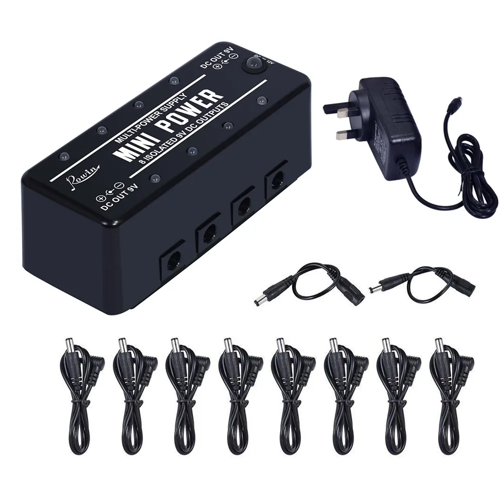 

Guitar Effect Pedal Easy To Carry Input12 V 2A LED Indicators Output 9V DC