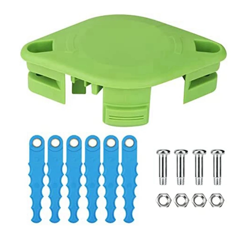 

Trimmer Blade Head Compatible For Greenworks 21302 21332 21342 20V 24V 40V String Edger With 6 Replacement Blades Green