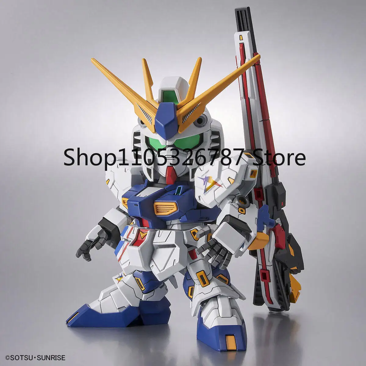 Фото Оригинальный аутентичный набор для сборки модели Bandai SD RX-93ff ν Gundam Fukuoka Version Chibi Style с Харо, абсолютно новый, в наличии. №4