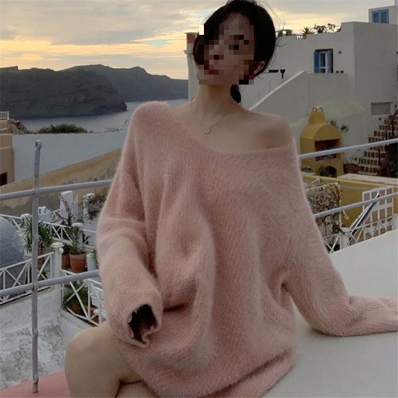 

Gentle Wind Versatile Sweater Autumn and Winter Loose Top Women's Thickened Warm Sweater