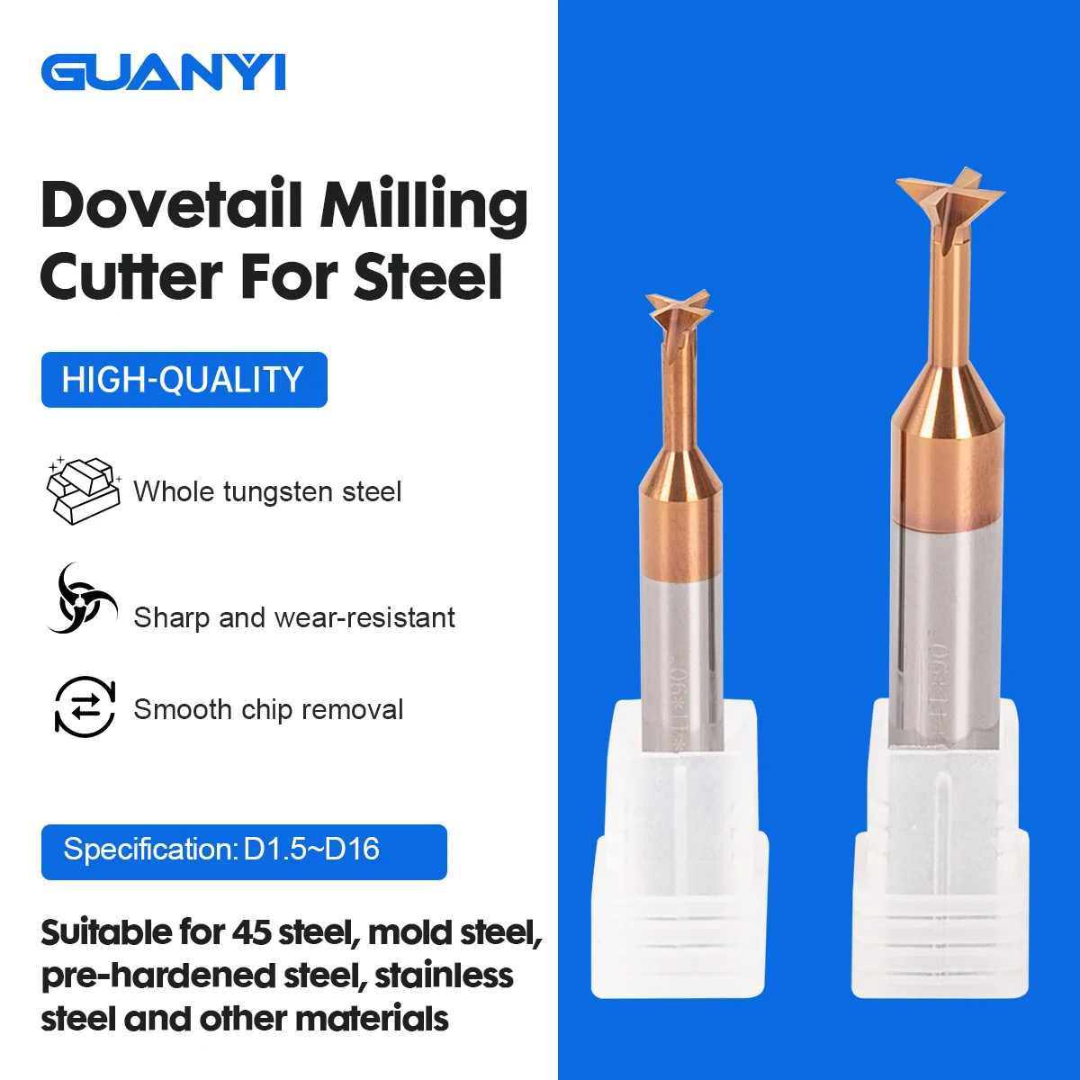 Стальной вольфрамовый карбид ласточкин хвост