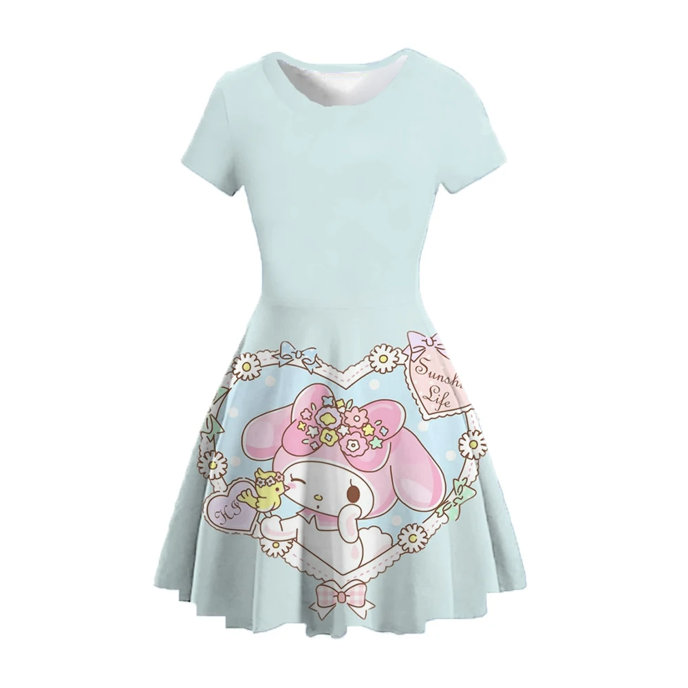 Повседневное удобное мультяшное милое платье из серии &quotСказка&quot с принтом