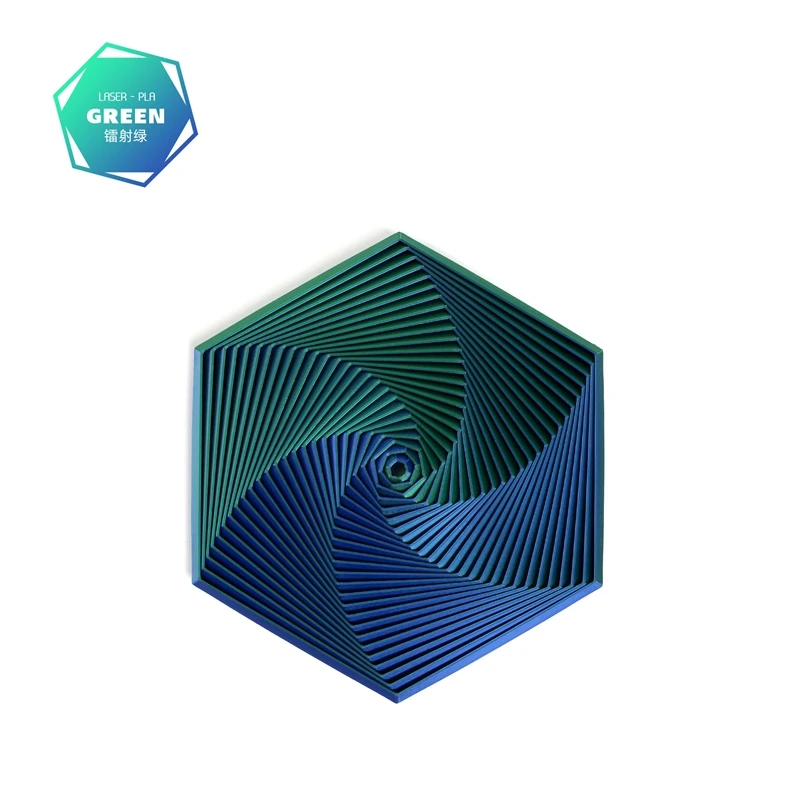 

3D-пластиковая статуэтка-шестиугольник