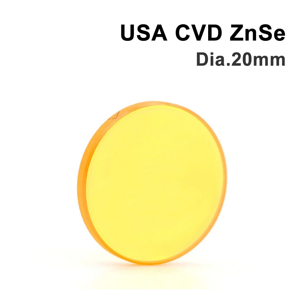 

США CVD ZnSe Co2 Лазерная линза DIA 12 15 18 19.05 20 FL 38.1 50.8 63.5 76.2 101.6 127 мм Фокус для станка для лазерной гравировки и резки
